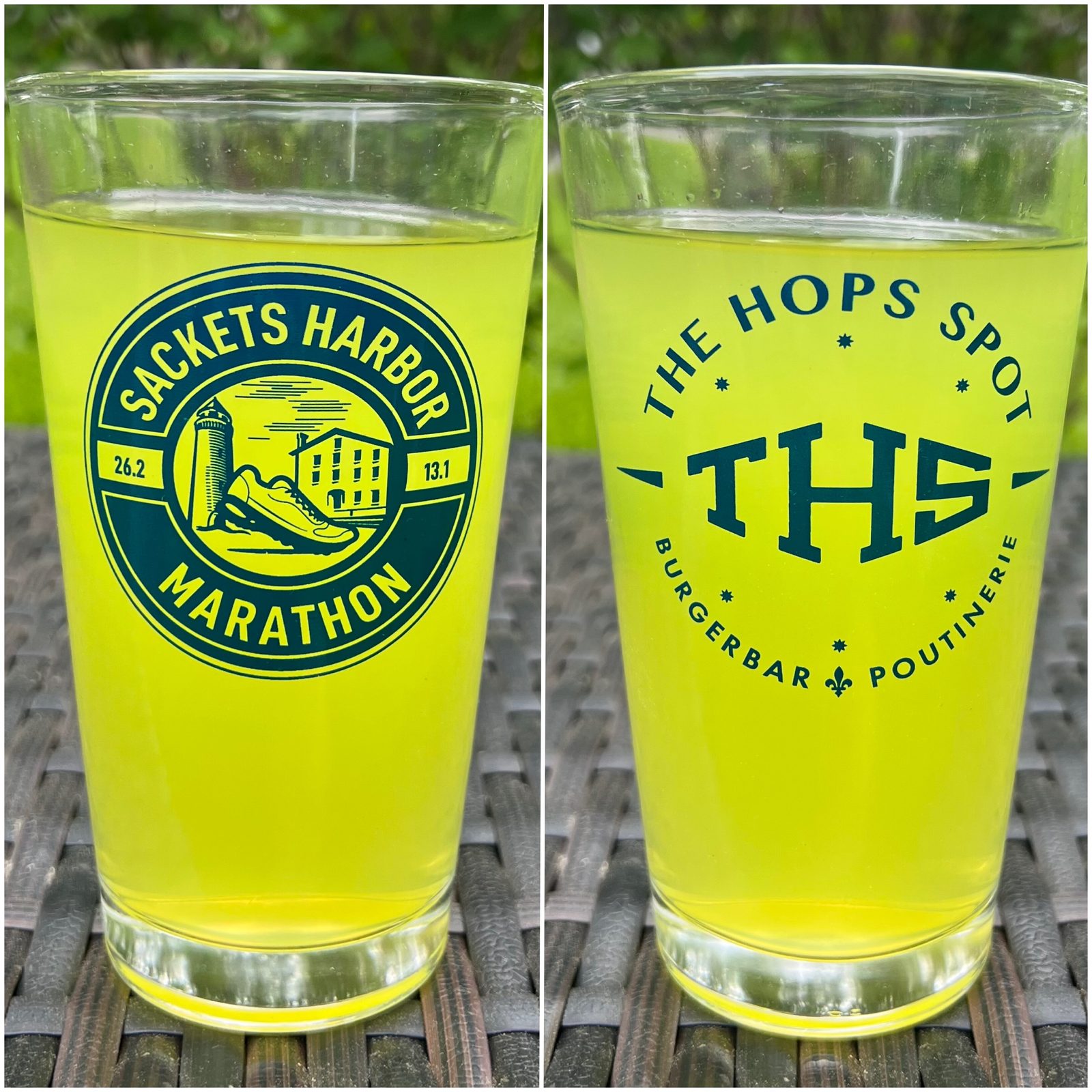 Race Pint Glass